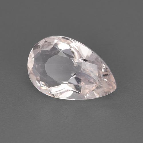 Morganite rose naturelle en forme de poire, 1,13 ct, VS