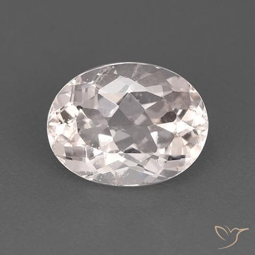 1.79ct Naturel Blanc Morganite, ovale, VS