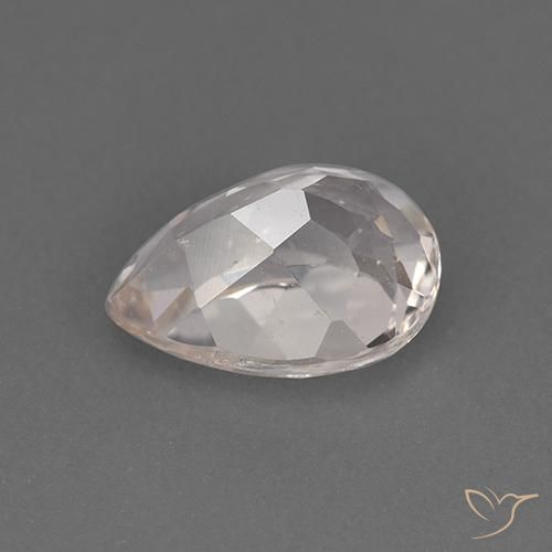 Morganite Rose très clair naturelle En forme de poire, 1.36 ct, VS