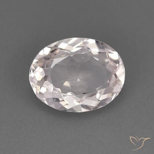 1.60ct Naturel Blanc Morganite, ovale, VVS-VS