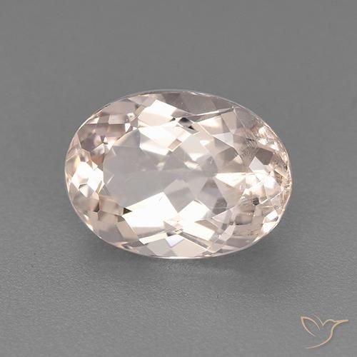 Morganite Rose très clair naturelle ovale, 1.69 ct, VS