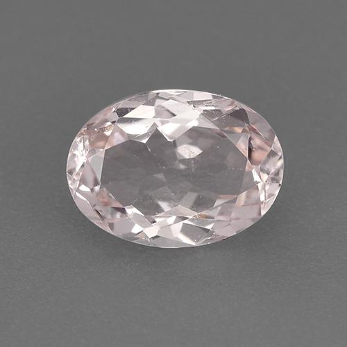 Morganite Rose clair naturelle Coupe ovale, 1.02 ct, VS