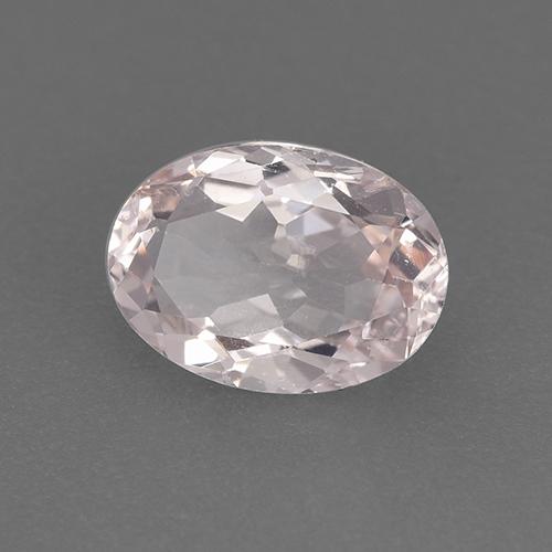 Morganite Rose clair naturelle Coupe ovale, 1.02 ct, VS