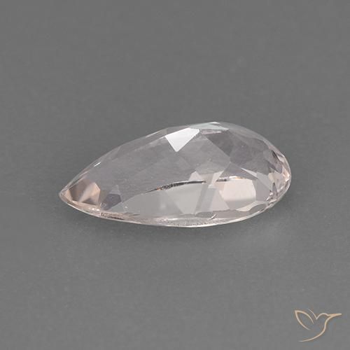 Morganite Flamant rose naturelle En forme de poire, 1.10 ct, VVS-VS