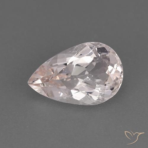 Morganite Flamant rose naturelle En forme de poire, 1.51 ct, VS