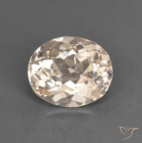1.54ct Naturel Rose moyen Morganite, ovale, VS
