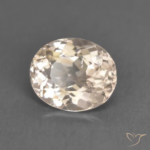 Morganite Rose moyen naturelle ovale, 1.54 ct, VS