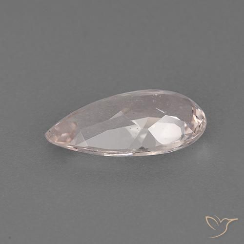 Morganite Rose moyen naturelle En forme de poire, 0.97 ct, VVS-VS
