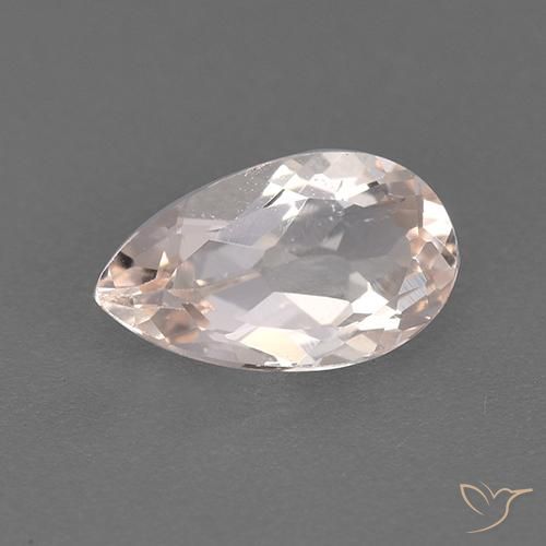 0.93ct Naturel Rose clair Morganite, En forme de poire, VVS-VS