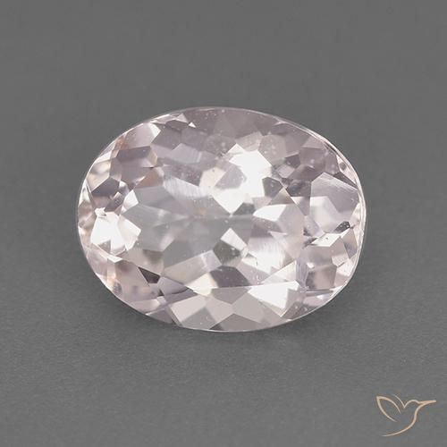 Morganite Rose clair naturelle ovale, 1.86 ct, VS