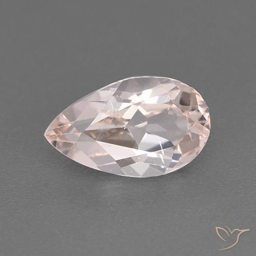 Morganite Ton rose rosé naturelle En forme de poire, 1.30 ct, VS