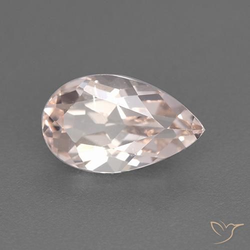 Morganite Ton rose rosé naturelle En forme de poire, 1.30 ct, VS
