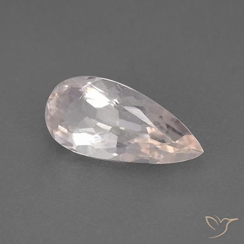 Morganite Rose clair naturelle En forme de poire, 1.50 ct, VS