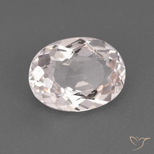 1.51ct Naturel Rose clair Morganite, ovale, VS