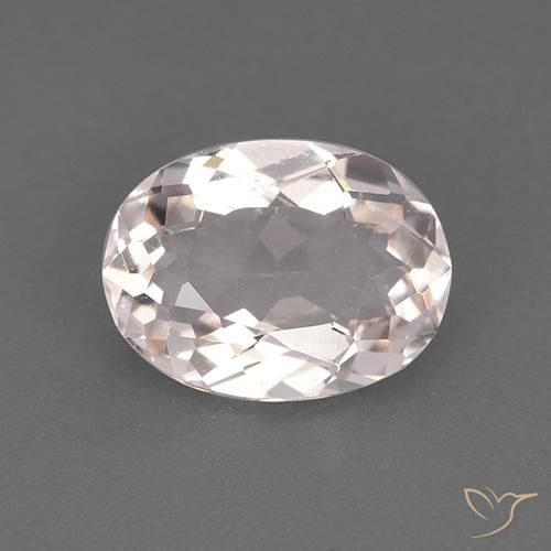 Morganite Rose clair naturelle ovale, 1.51 ct, VS