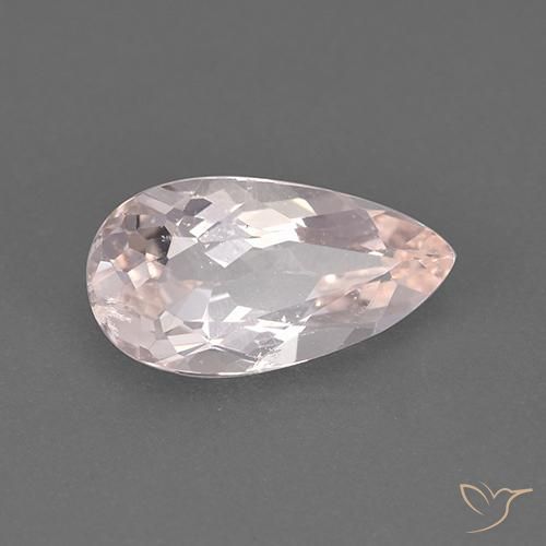 Morganite Flamant rose naturelle En forme de poire, 1.86 ct, VS