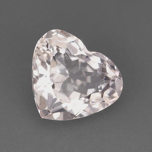 Morganite Rose clair naturelle Forme de coeur, 1.30 ct, VS