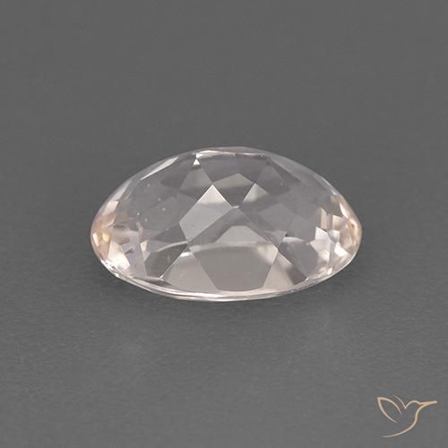 Morganite Rose clair naturelle ovale, 1.36 ct, VS