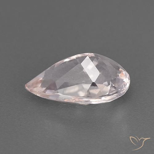 Morganite Rose clair naturelle En forme de poire, 1.53 ct, VS