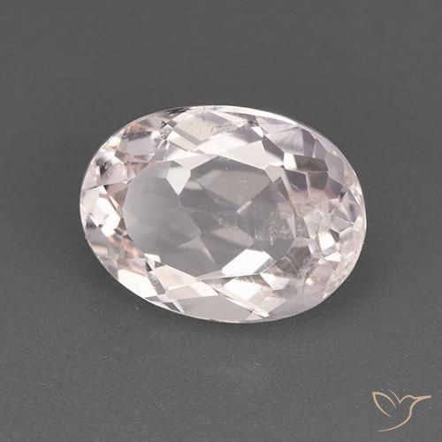 Morganite Rose clair naturelle ovale, 1.95 ct, VS