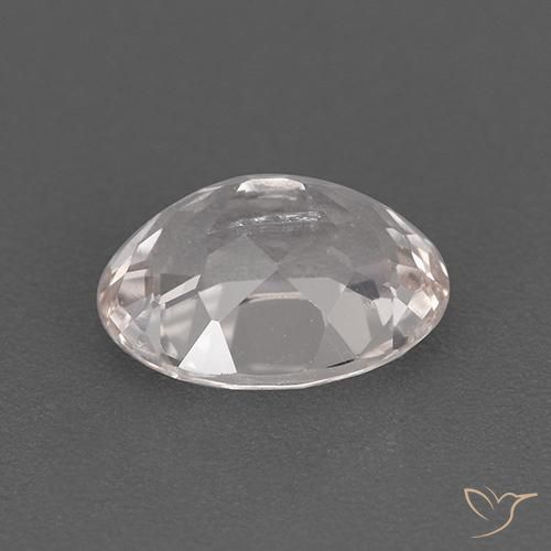 Morganite Rose clair naturelle ovale, 1.21 ct, VVS-VS