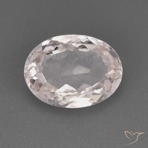 1.63ct Naturel Rose clair Morganite, ovale, VS
