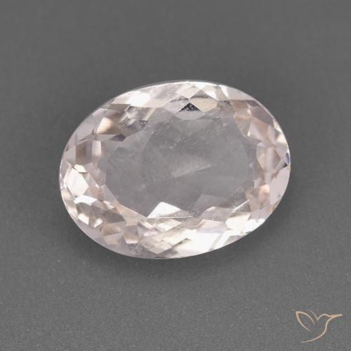 Morganite Rose clair naturelle ovale, 1.63 ct, VS