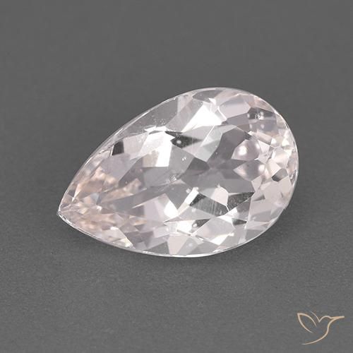 Morganite Rose clair naturelle En forme de poire, 1.73 ct, VS