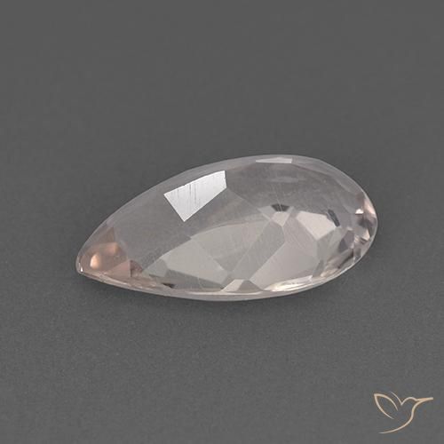 Morganite Rose très clair naturelle En forme de poire, 1.75 ct, VS