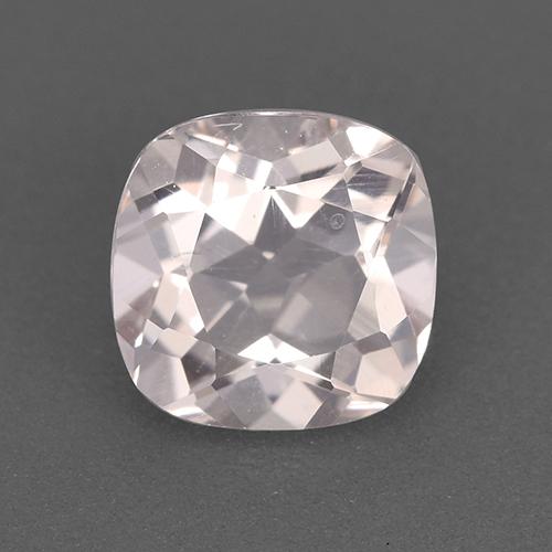 Morganite rose naturelle coupe coussin, 1,08 ct, VVS-VS