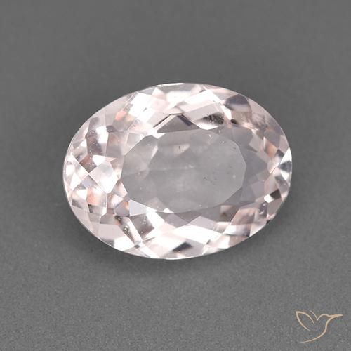 Morganite Rose clair naturelle ovale, 1.61 ct, VS