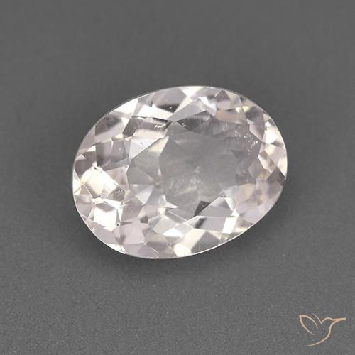 Morganite Rose clair naturelle ovale, 1.30 ct, VS