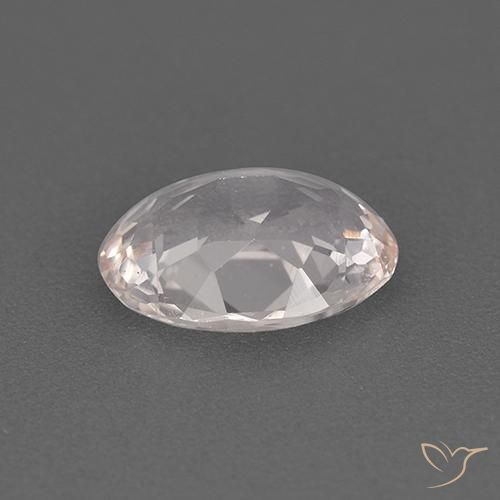 Morganite Rose clair naturelle ovale, 1.30 ct, VS