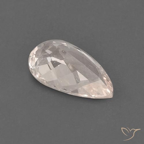 Morganite Saumon Rose naturelle En forme de poire, 1.60 ct, VS
