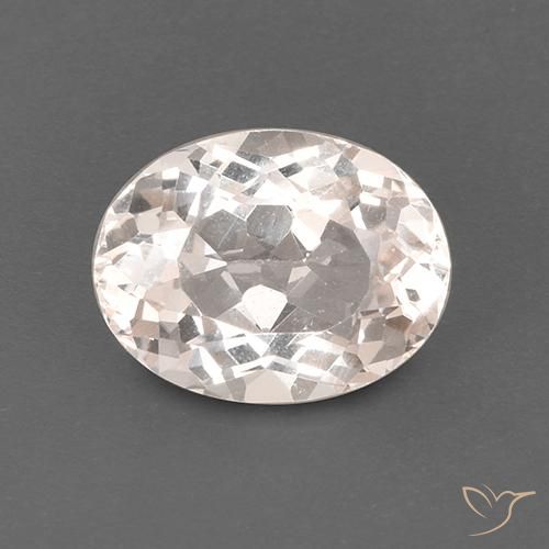 1.90ct Naturel Rose moyen-léger Morganite, ovale, VS