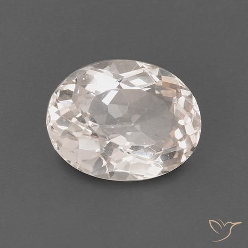 Morganite Rose moyen-léger naturelle ovale, 1.90 ct, VS