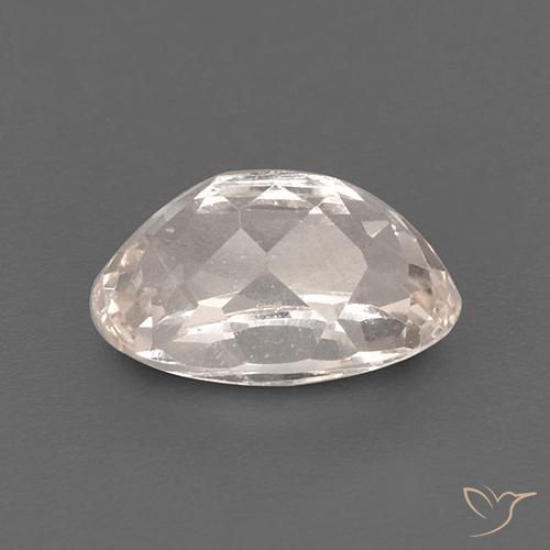 Morganite Rose moyen-léger naturelle ovale, 1.33 ct, VS