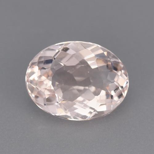 Morganite rose naturelle coupe ovale, 2,02 ct, VVS-VS