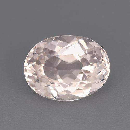 Morganite Rose clair naturelle Coupe ovale, 2.10 ct, VVS-VS