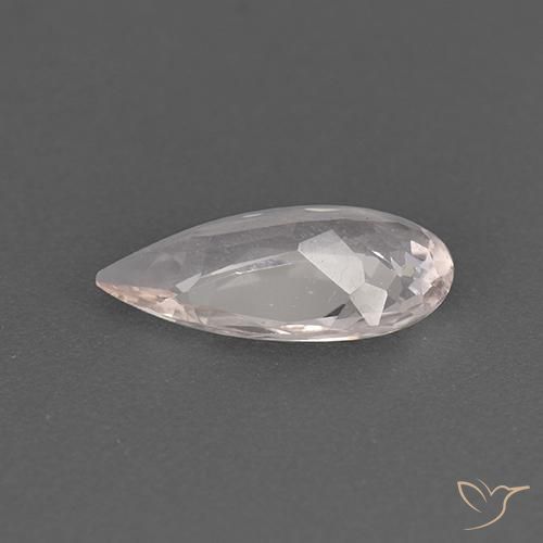 Morganite Rose moyen-léger naturelle En forme de poire, 1.12 ct, VVS-VS