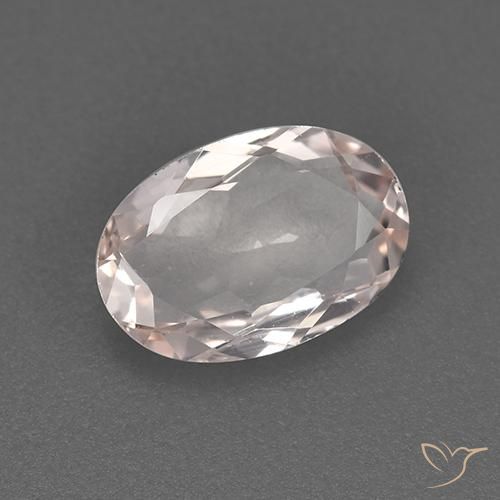 Morganite Flamant rose naturelle ovale, 0.77 ct, VVS-VS