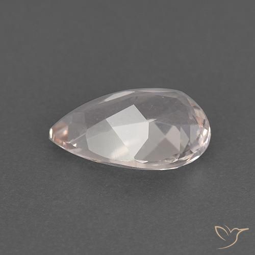 Morganite Flamant rose naturelle En forme de poire, 0.98 ct, VVS-VS