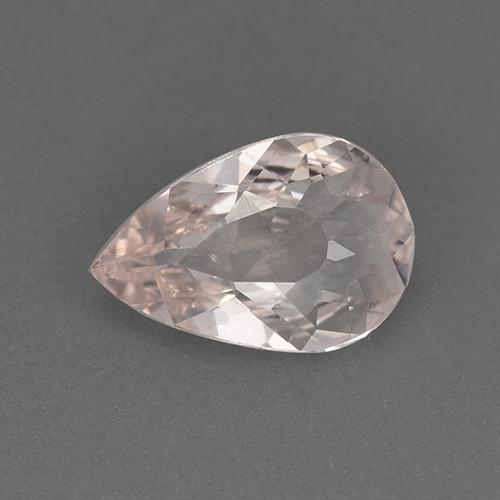 Morganite rose naturelle en forme de poire, 0,61 ct, VVS-VS