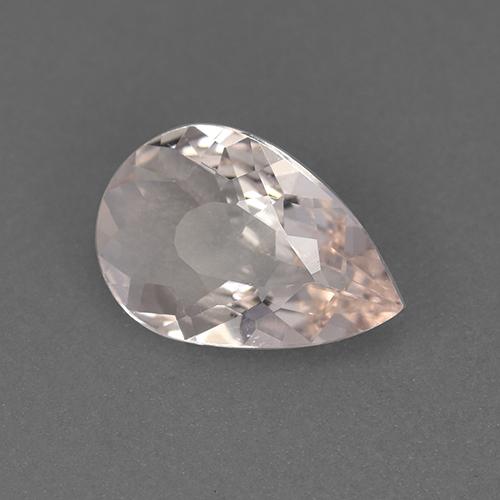 Morganite rose naturelle en forme de poire, 0,61 ct, VVS-VS