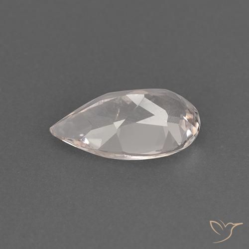 Morganite Rose très clair naturelle En forme de poire, 0.94 ct, VS