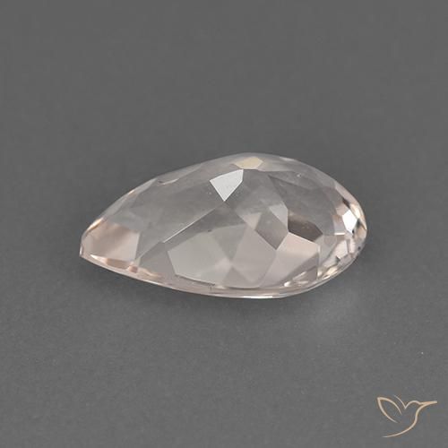 Morganite Rose moyen naturelle En forme de poire, 1.05 ct, VVS-VS