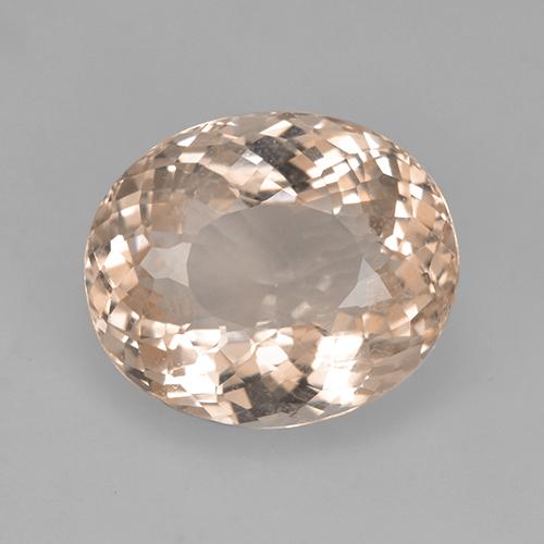 Morganite rose naturelle coupe ovale, 5,42 ct, VS