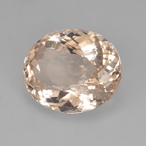 Morganite rose naturelle coupe ovale, 5,42 ct, VS