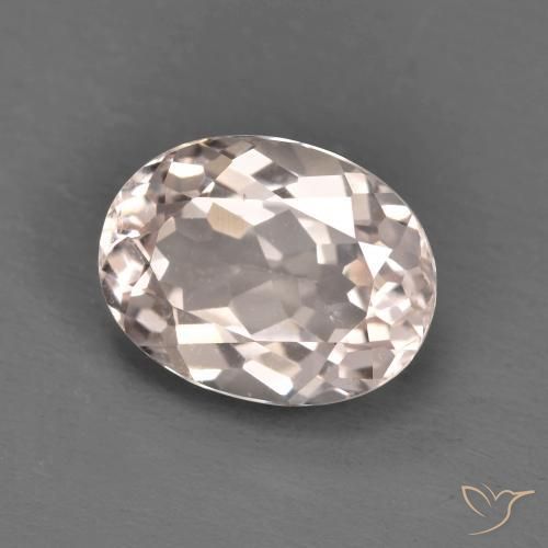 1.72ct Naturel Rose clair Morganite, ovale, VS