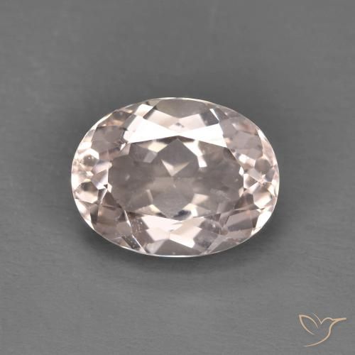 Morganite Rose clair naturelle ovale, 1.72 ct, VS